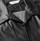 Sasquatchfabrix. - Faux Leather Shirt - Black