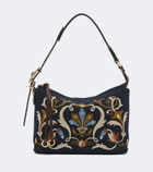 Etro Rosette Small canvas shoulder bag