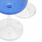 HAY Tint Wine Glass - Set of 2 in Blue/Clear 