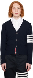 Thom Browne Navy 4-Bar Cardigan