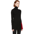 Yohji Yamamoto Black Rib Zip-Up Sweater