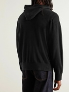 Givenchy - Logo-Print Wool and Cashmere-Blend Hoodie - Black