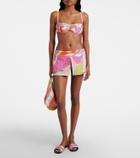 Pucci Orchidee cotton terry bikini top