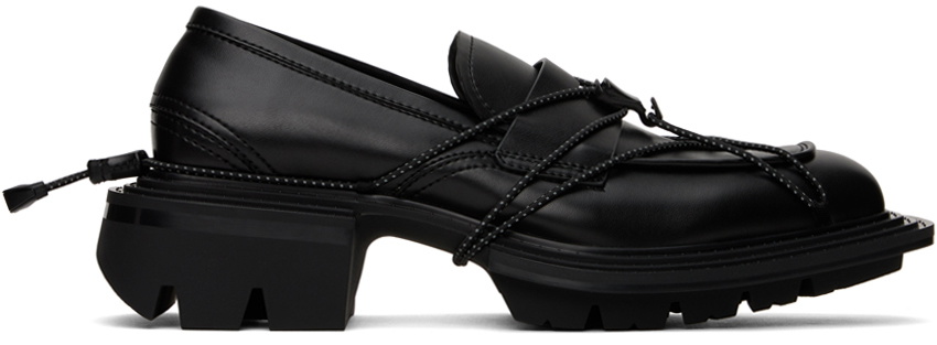 untitlab Black Reel Loafers