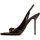 Paris Texas Brown Lidia Slingback 105 Heeled Sandals