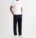 VALENTINO - Logo-Print Cotton-Jersey T-Shirt - White