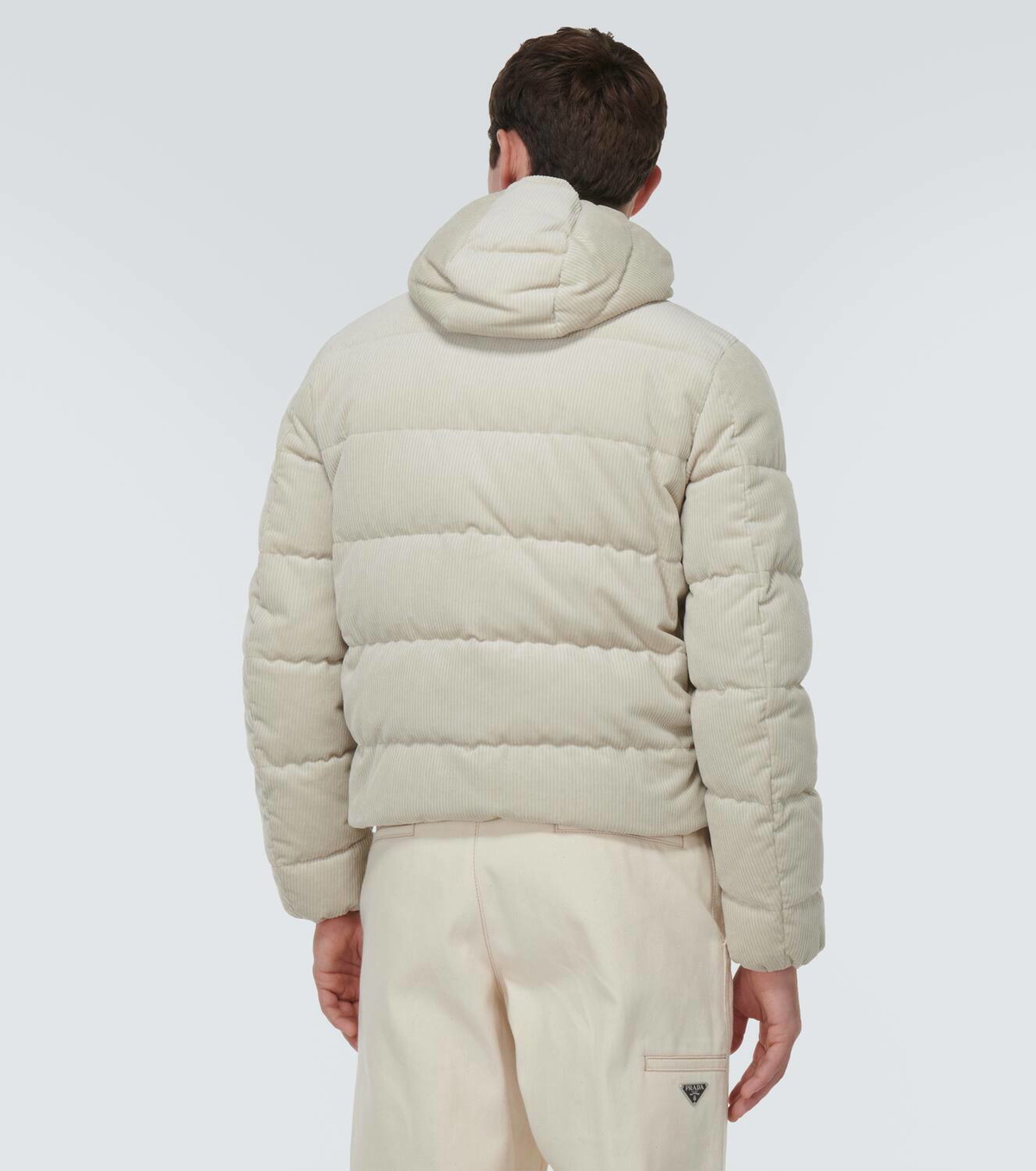 Prada Cropped cotton corduroy down jacket Prada