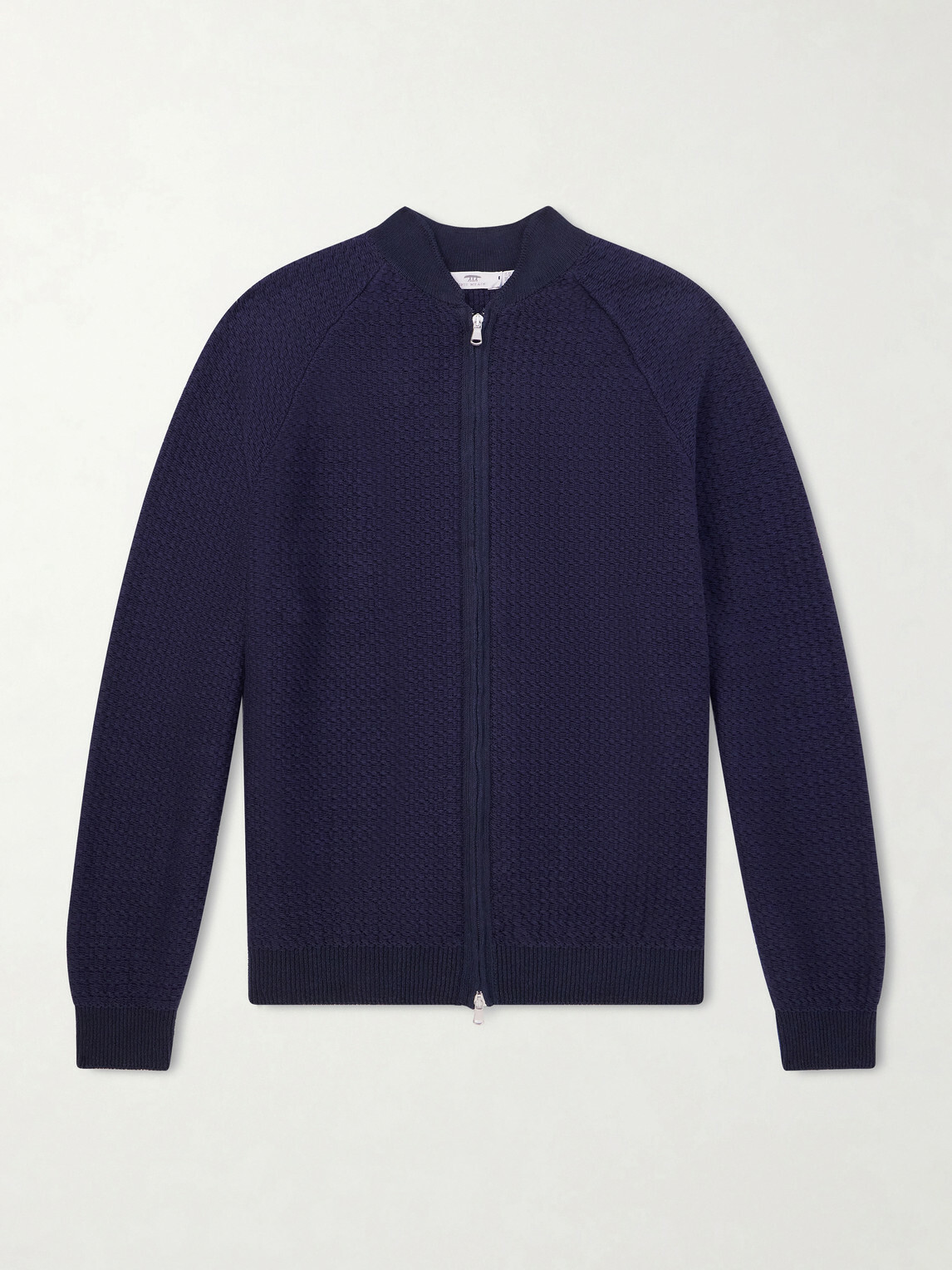 Inis Meáin - Tonnta Merino Wool, Baby Alpaca and Silk-Blend Bomber Jacket - Blue