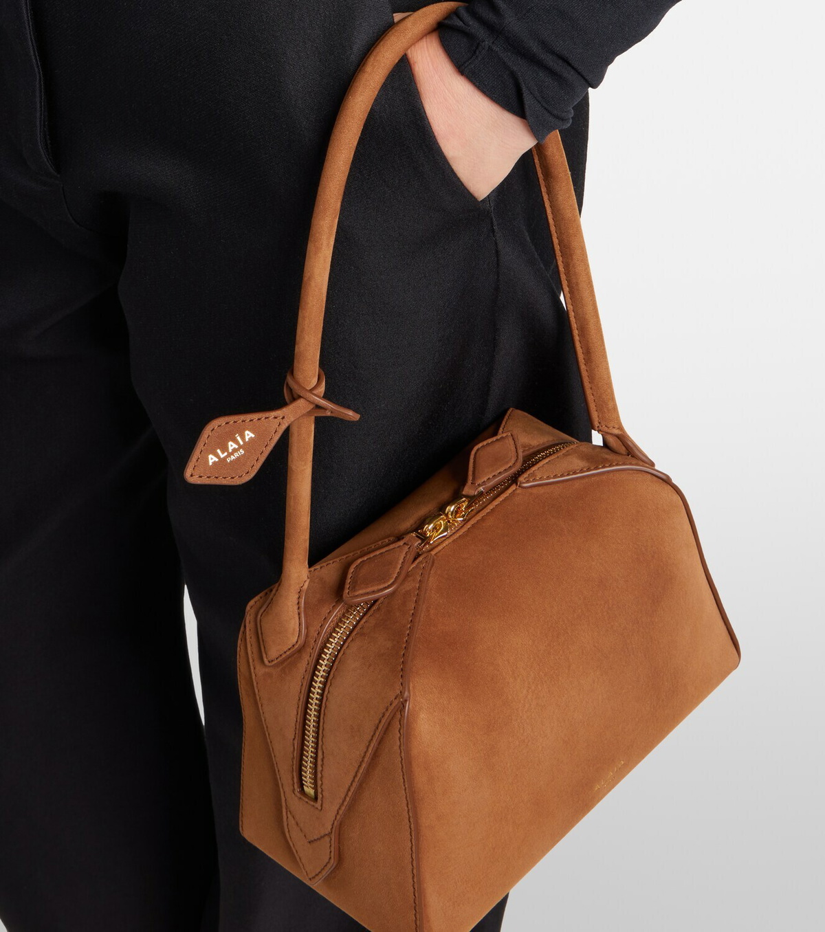 Alaïa Le Bouledouge suede shoulder bag