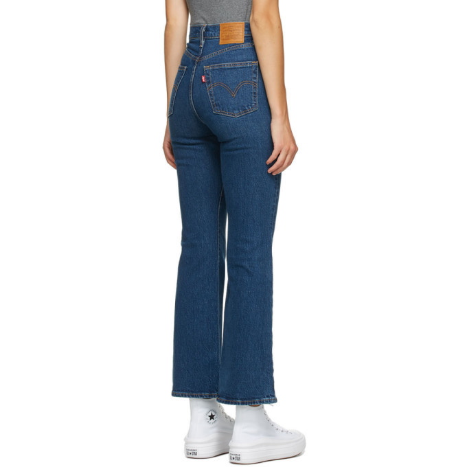 Ribcage Bootcut Jeans - Blue