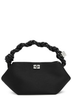 Ganni Bou Mini Embellished Satin top Handle bag - Black - One Size