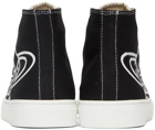 Vivienne Westwood Black & White Plimsoll High Sneakers