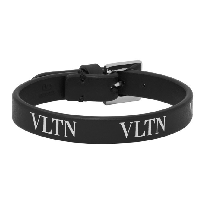 Photo: Valentino Black Valentino Garavani VLTN Bracelet
