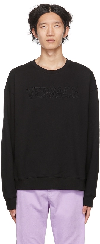 Photo: Versace Black Logo Sweatshirt