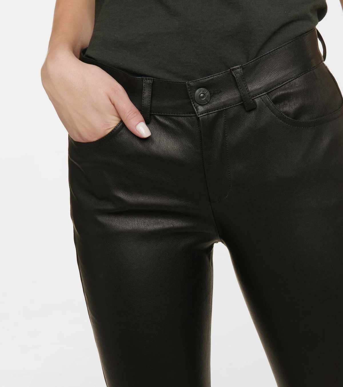 3x1 N.Y.C. Mid-rise skinny leather pants