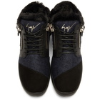 Giuseppe Zanotti Black Single Kalisi High-Top Sneakers