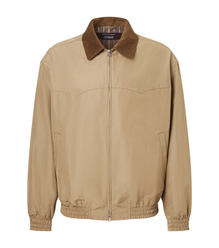 Photo: Comme des Garçons Homme Corduroy-trimmed blouson jacket
