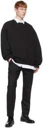 Juun.J Black Cotton Sweatshirt