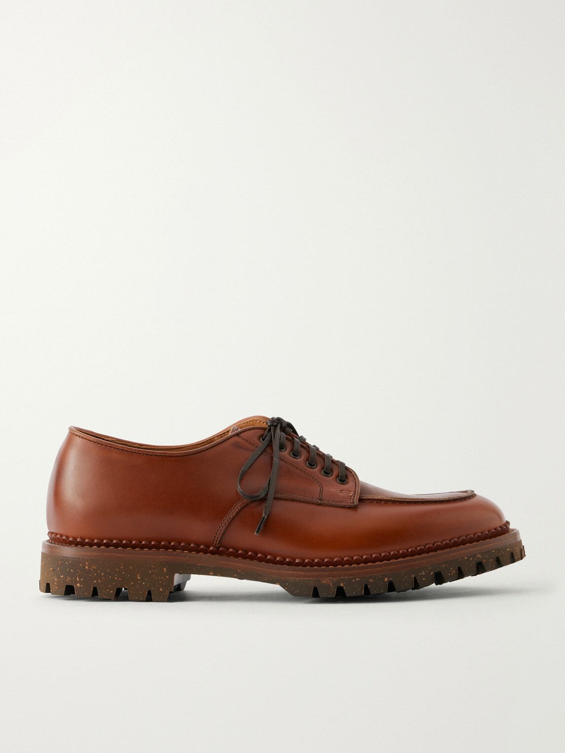 Yuketen - Wadaken Leather Derby Shoes - Brown