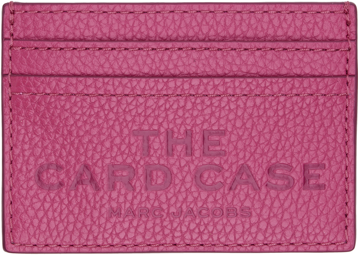 Marc Jacobs Pink 'The Leather Card Case' Card Holder