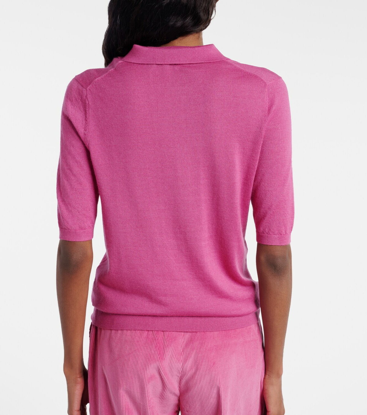 Gabriela Hearst Frank cashmere and silk polo shirt