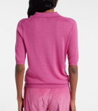 Gabriela Hearst Frank cashmere and silk polo shirt