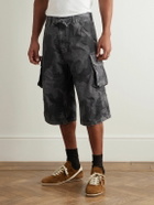424 - Straight-Leg Camouflage-Print Cotton-Ripstop Shorts - Black