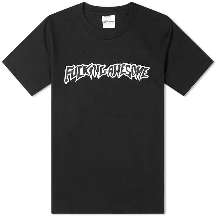 Photo: Fucking Awesome Puff Outline Logo Tee