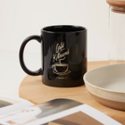 Maison Kitsuné Men's Café Kitsuné Coffee Cup Mug in Black 