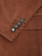 Canali - Capri Double-Breasted Cotton-Corduroy Blazer - Brown