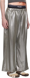 Doublet Silver Chain Link Track Pants