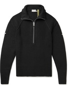 Moncler Genius - 6 Moncler 1017 ALYX 9SM Ribbed-Knit Half-Zip Sweater - Black