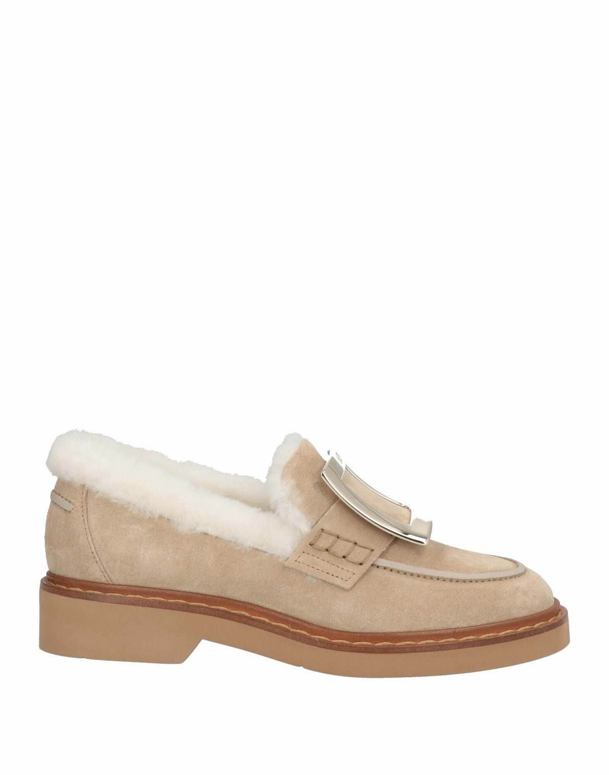 Roger Vivier Womens Loafers Light in Grey