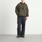 Umbro by Slam Jam Men's OG Logo Mask Hoodie in Dark Olive