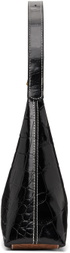 Staud Black & Brown Croc Scotty Bag