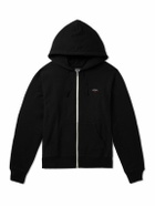 Noah - Logo-Embroidered Cotton-Jersey Zip-Up Hoodie - Black
