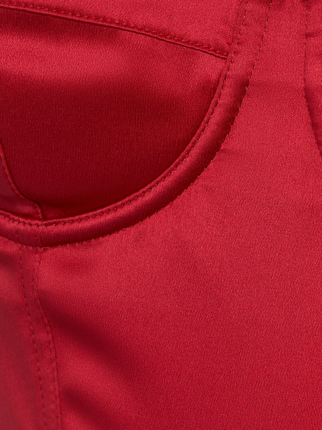 DOLCE & GABBANA Stretch Silk Satin Bodysuit