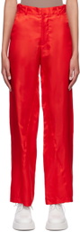 Bianca Saunders Red Bailey Trousers