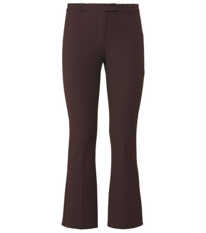 Photo: 'S Max Mara Cotton-blend cropped slim pants