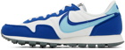 Nike White & Blue Air Pegasus 83 Sneakers