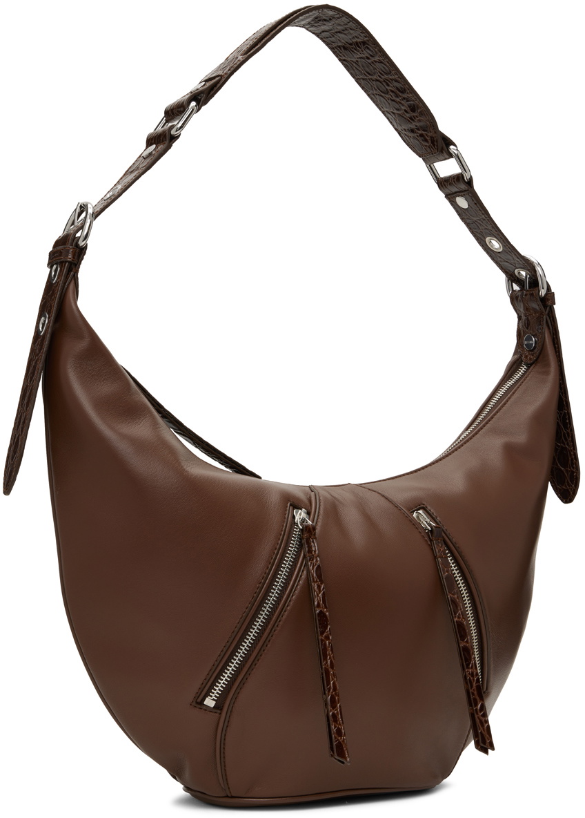 BY FAR Brown Story Shoulder Bag