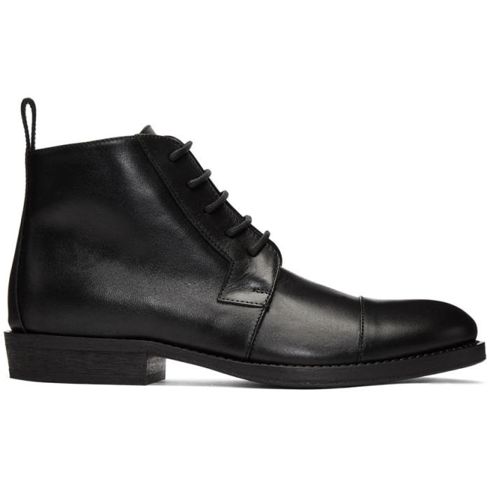Photo: Ann Demeulemeester Black Leather Lace-Up Boots