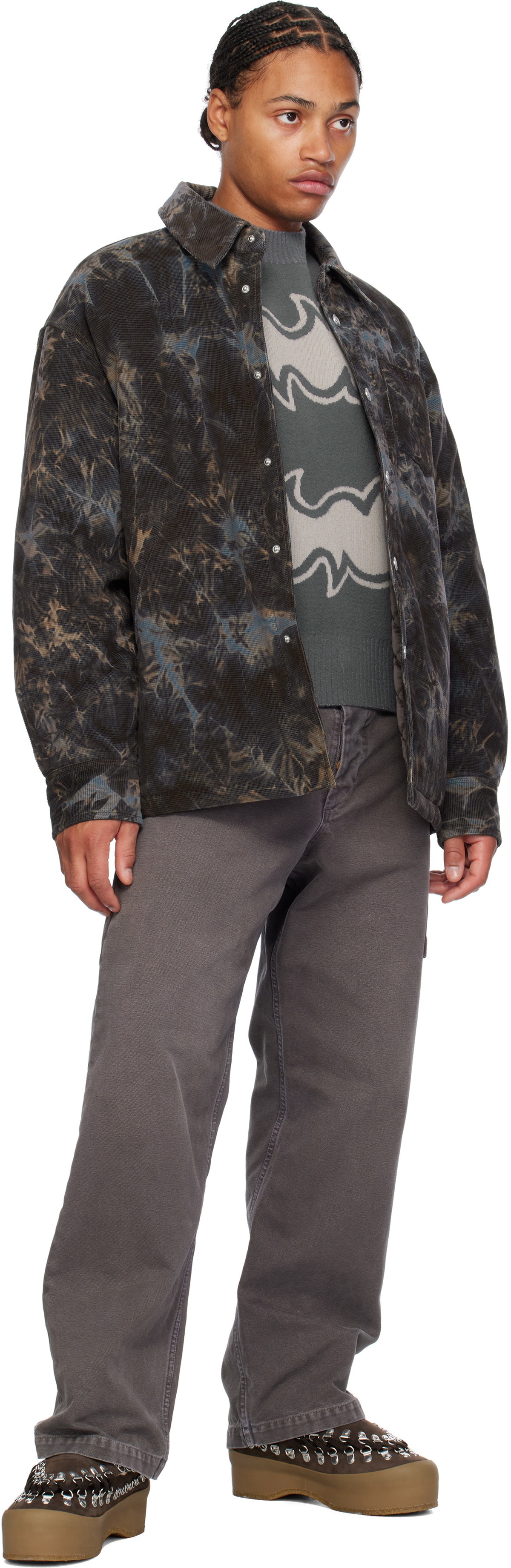 BLUEMARBLE Brown Padded Overshirt