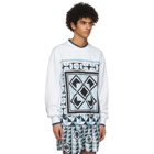 Dolce and Gabbana White Majolica Print Sweatshirt