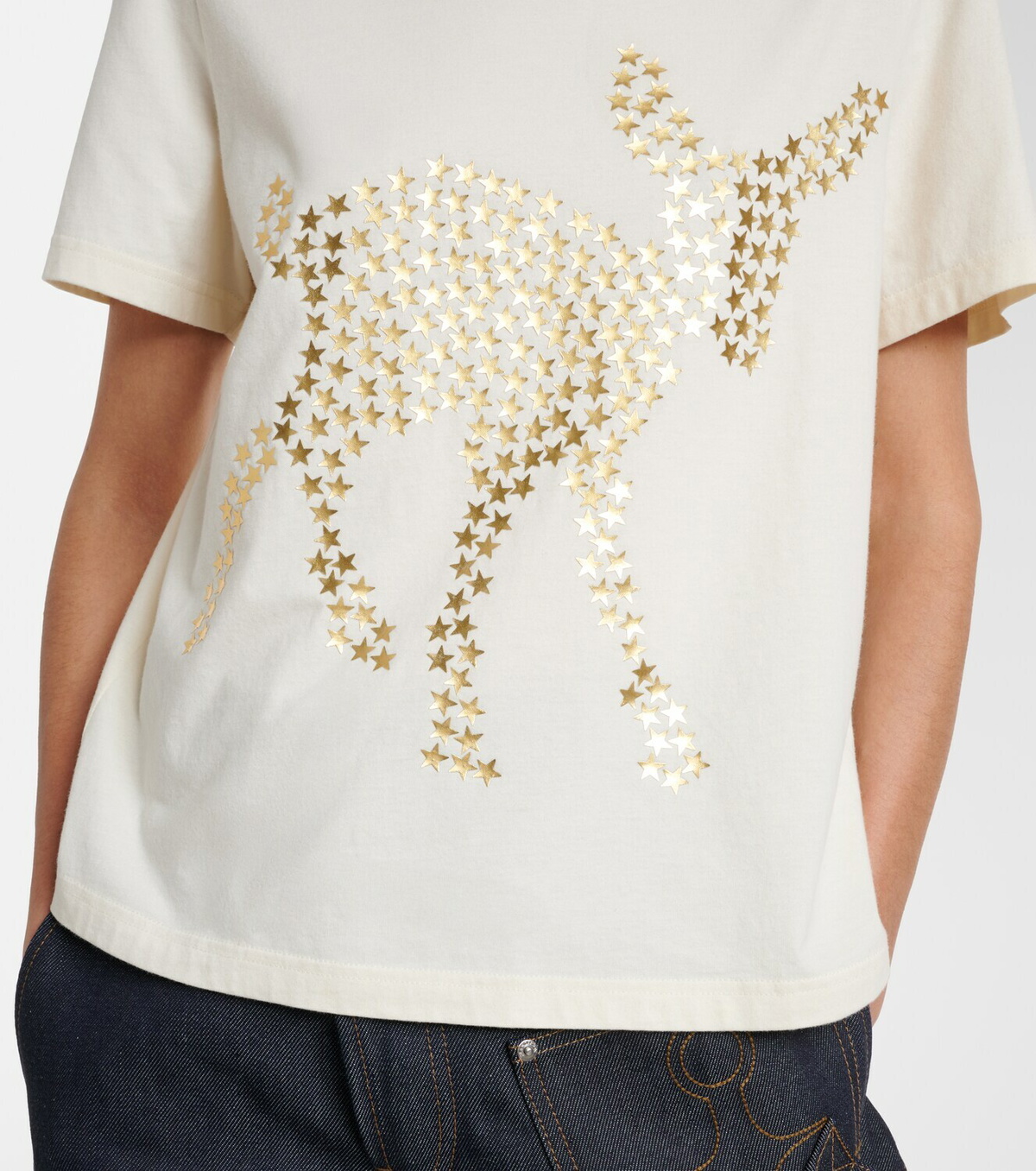 JW Anderson Embellished cotton jersey T-shirt