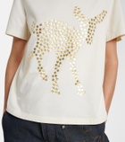 JW Anderson Embellished cotton jersey T-shirt