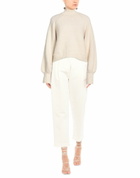 Maje Womens Turtleneck Ivory
