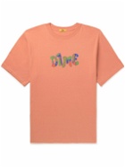 DIME - Socks Logo-Print Cotton-Jersey T-Shirt - Pink