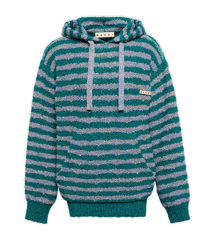 Photo: Marni - Striped cotton-blend hoodie