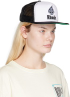 Rhude Black & White Spade Cap